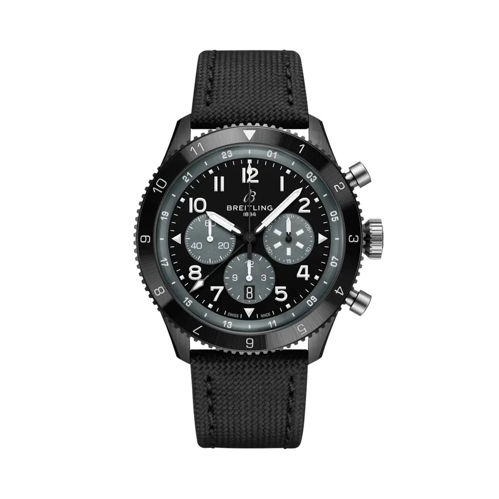Breitling Avi B04 Chronograph GMT 46 Super Mosquito Black 46mm- Box,Papers, R